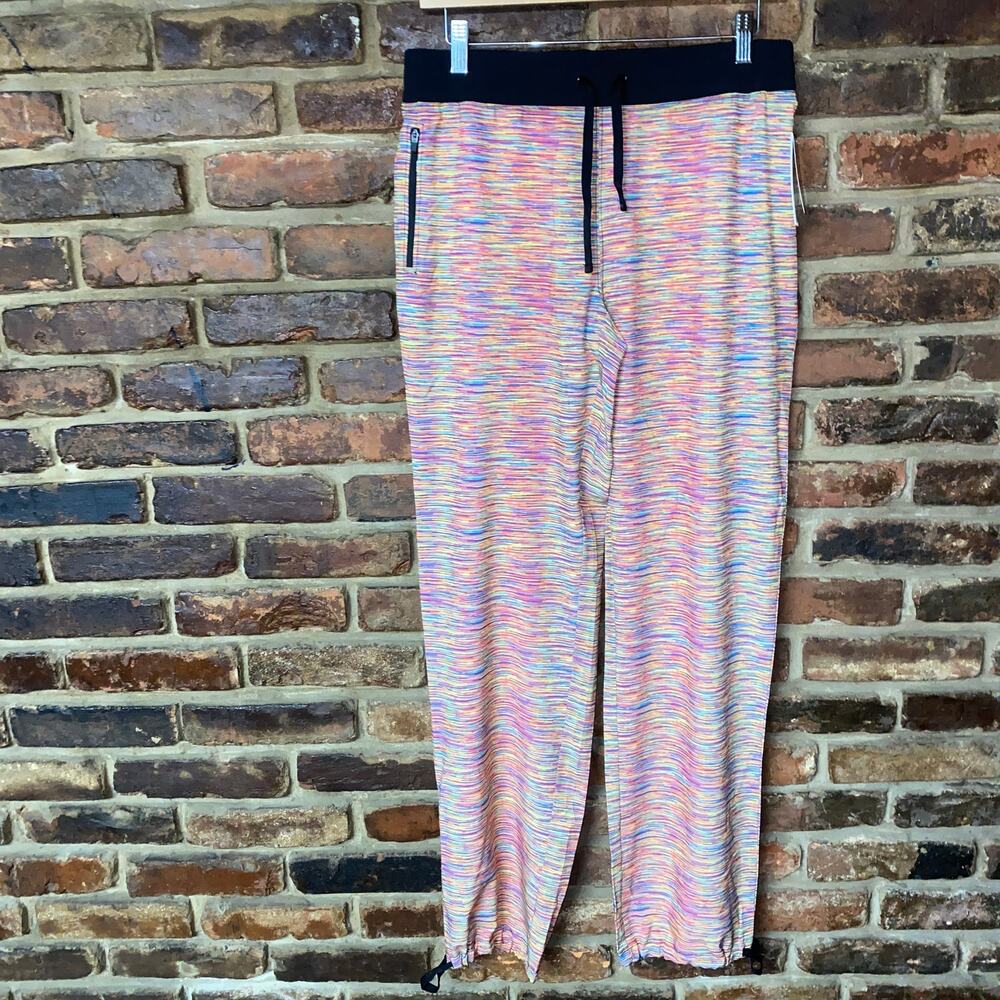 NWT Central Park Multicolored Zig Zag Jogger Lightweight Pants Women's Medium